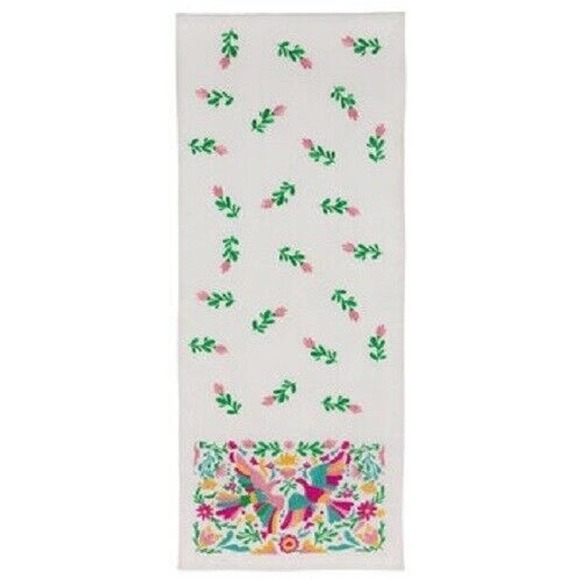 Multi-Color Embroidered Bird Table Runner - Picture 1 of 4